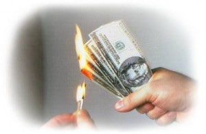 Picking a bad annuity is like burning money